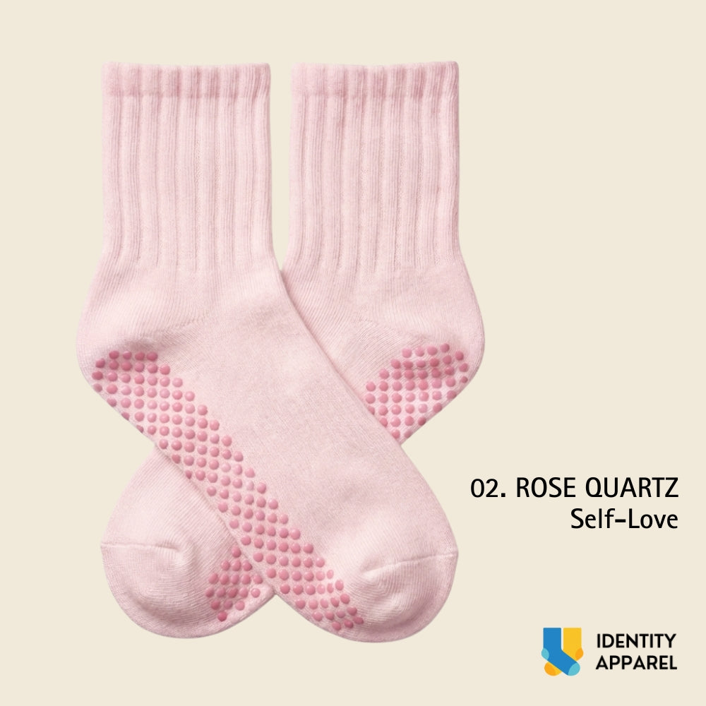 Women's Non-Slip Grip Socks for Yoga, Pilates & Barre | The Crystal Edit
