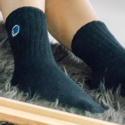 Basic Crew Socks with Astro Embroidery