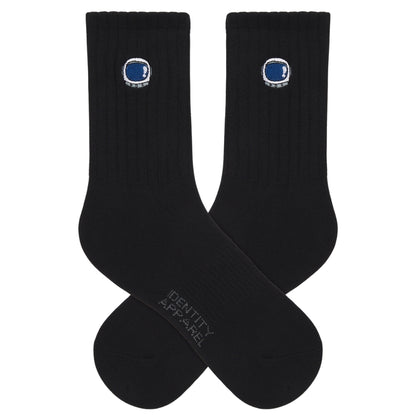 Basic Crew Socks with Astro Embroidery
