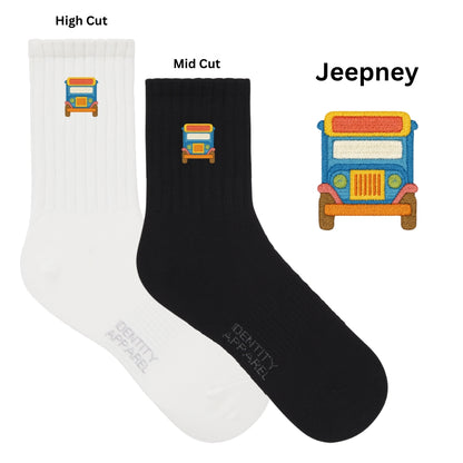 Medyas ng Bayan Filipino Themed Embroidered Basic Cotton Socks