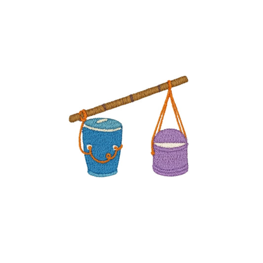 Taho Container Embroidered Cotton Socks | Medyas ng Bayan Collection