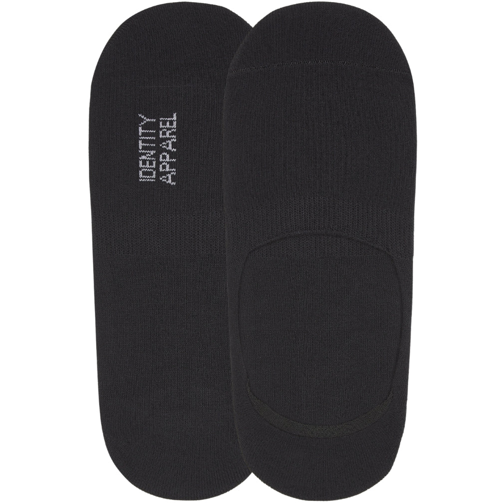 No-Show Invisible Basic Boat Socks with Wide Opening and Anti Slip Heel Gel