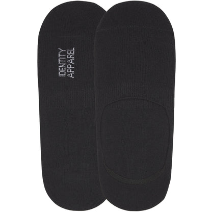 No-Show Invisible Basic Boat Socks with Wide Opening and Anti Slip Heel Gel