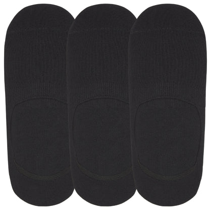 No-Show Invisible Basic Boat Socks with Wide Opening and Anti Slip Heel Gel