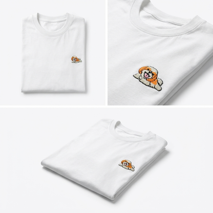 Aspin Embroidered Premium Cotton Plain T-Shirt