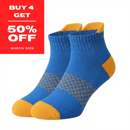 Running Socks 50% OFF April 2026 SALE Ankle-Length Nylon Running Socks with Cushioned Sole & Arch Support