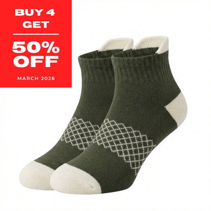 Running Socks 50% OFF April 2026 SALE Ankle-Length Nylon Running Socks with Cushioned Sole & Arch Support