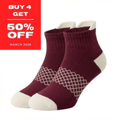 Running Socks 50% OFF April 2026 SALE Ankle-Length Nylon Running Socks with Cushioned Sole & Arch Support