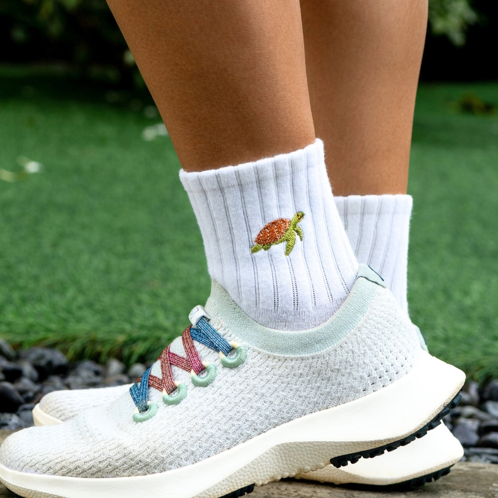 Seas the Day Collection | Embroidered Premium Cotton Socks