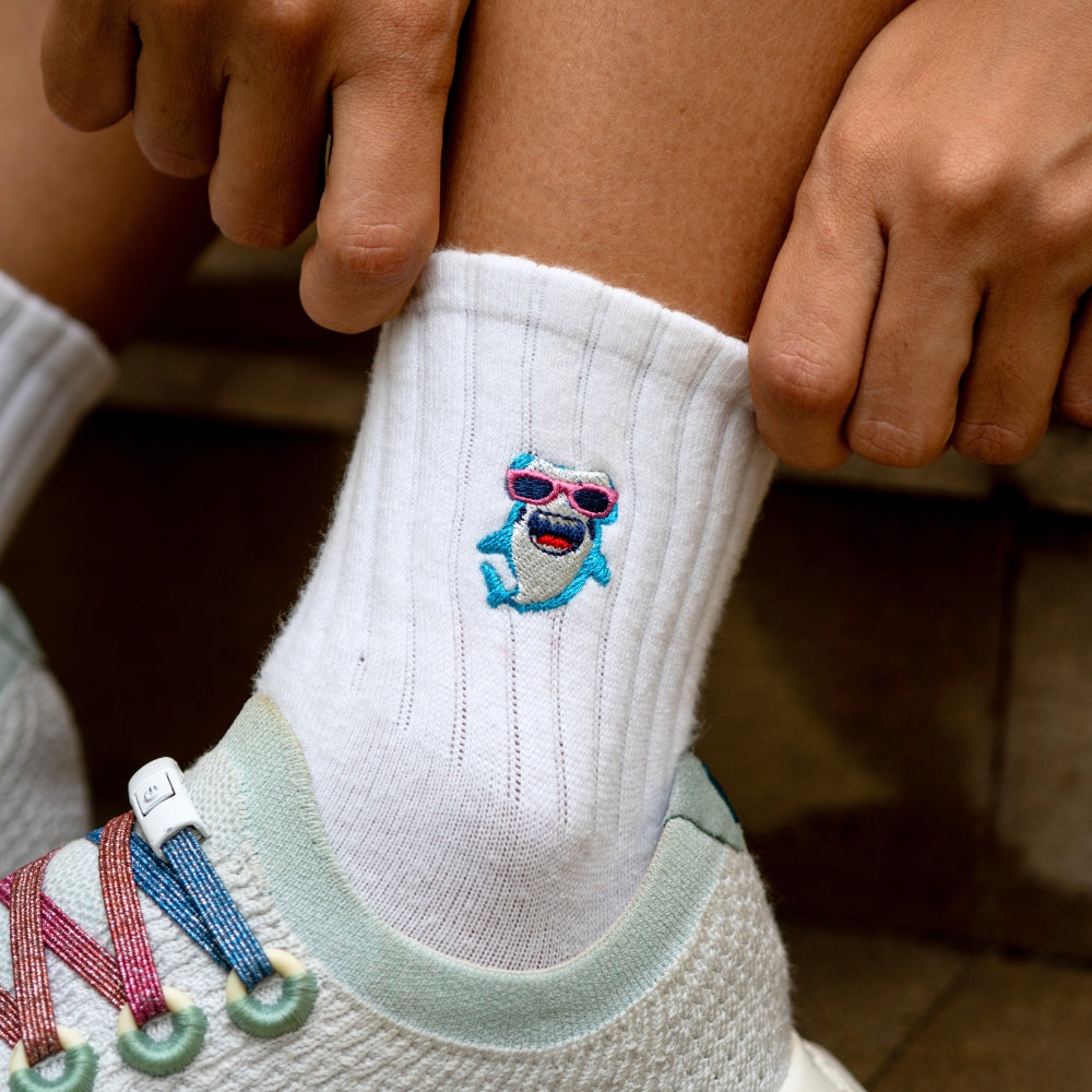 Seas the Day Collection | Embroidered Premium Cotton Socks