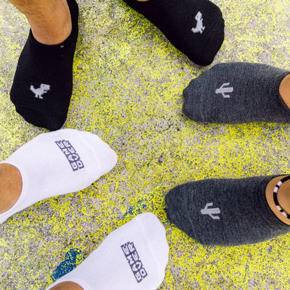 Below the Ankle Hidden Invisible No-Show Cotton Foot Socks with Retro Game Print