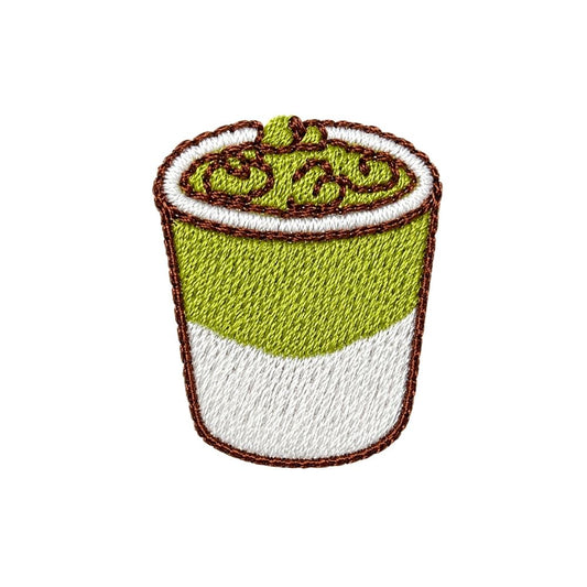 Iced Matcha 2 Embroidered Premium Cotton Socks | Caffeine Club Collection