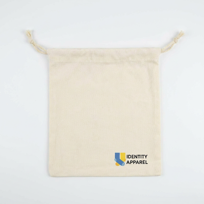 Canvas Drawstring Bag | Cotton Pouch for Gifts & Storage