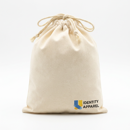 Canvas Drawstring Bag | Cotton Pouch for Gifts & Storage