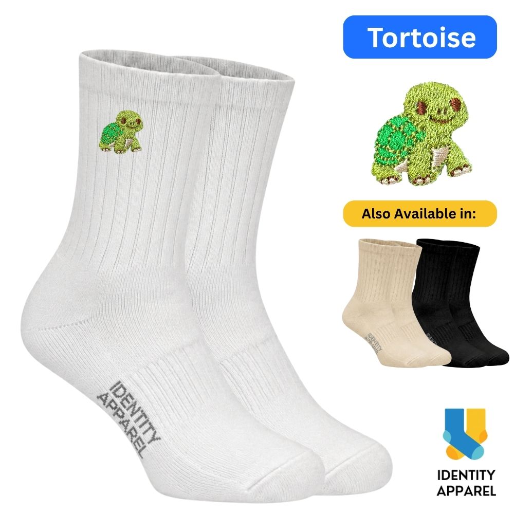 Cute Animals Embroidered Basic Cotton Socks | IDENTITY Apparel