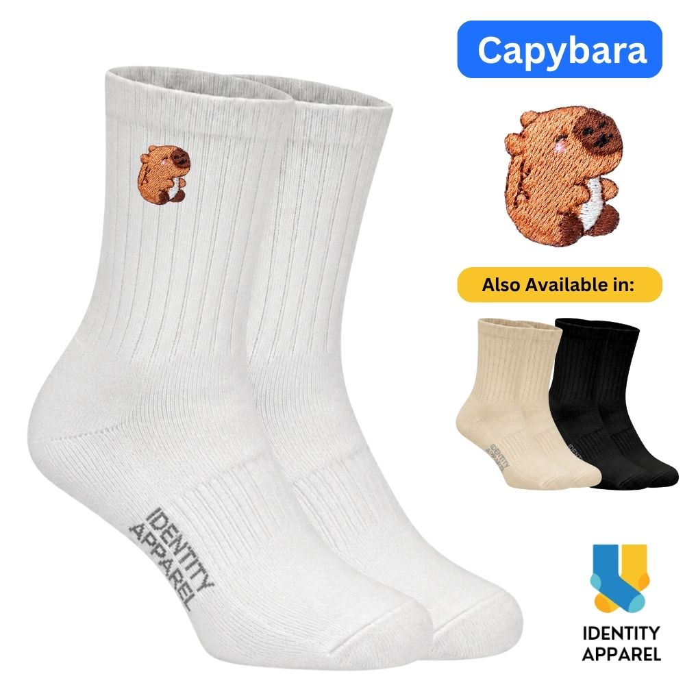Cute Animals Embroidered Basic Cotton Socks | IDENTITY Apparel