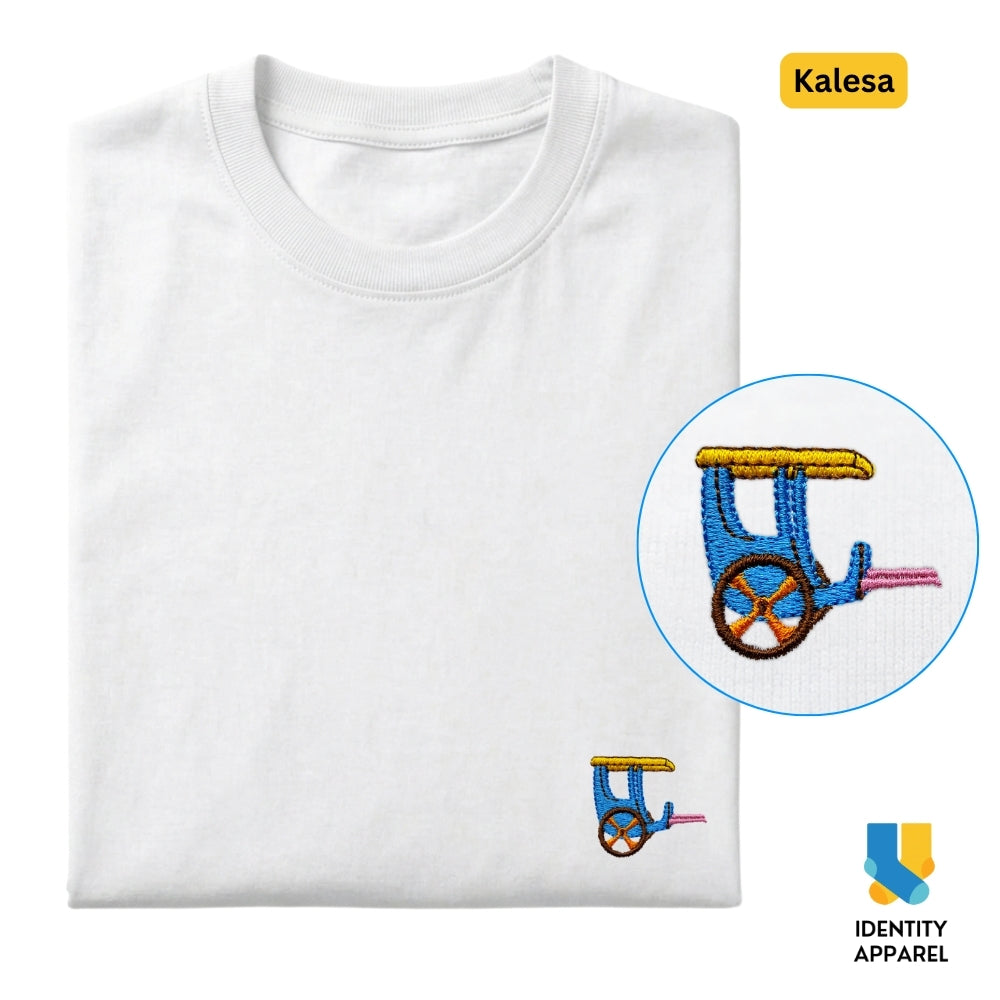 Kalesa Embroidered Premium Cotton T-Shirt | Barangay Basics Collection