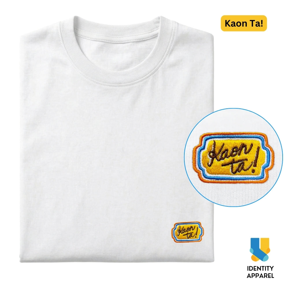 Kaon Ta Embroidered Premium Cotton T-Shirt | Barangay Basics Collection