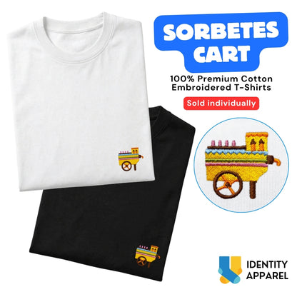 Sorbetes Cart Embroidered Premium Cotton T-Shirt | Barangay Basics Collection
