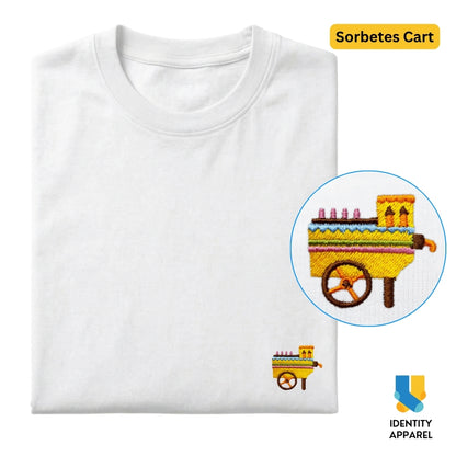 Sorbetes Cart Embroidered Premium Cotton T-Shirt | Barangay Basics Collection