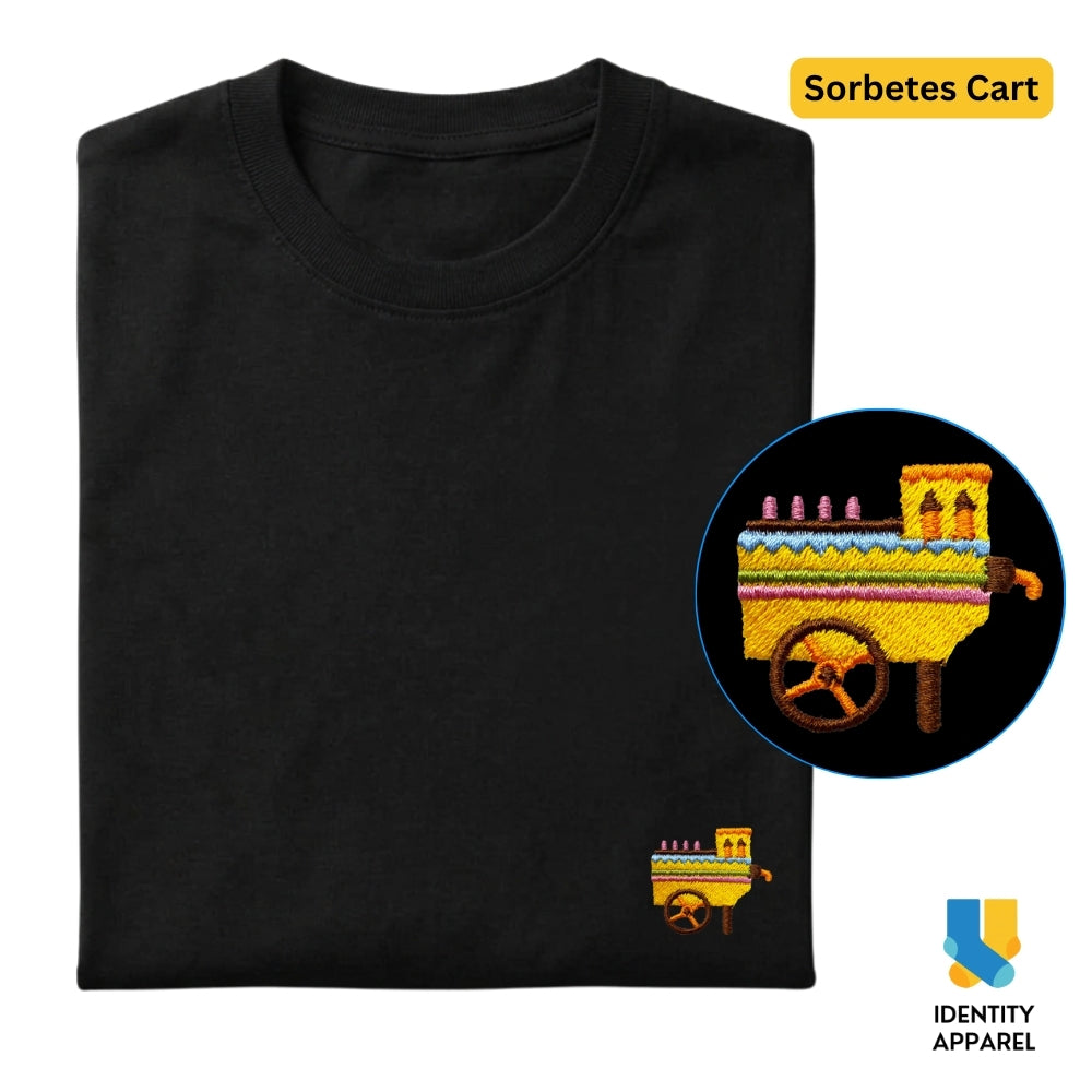 Sorbetes Cart Embroidered Premium Cotton T-Shirt | Barangay Basics Collection
