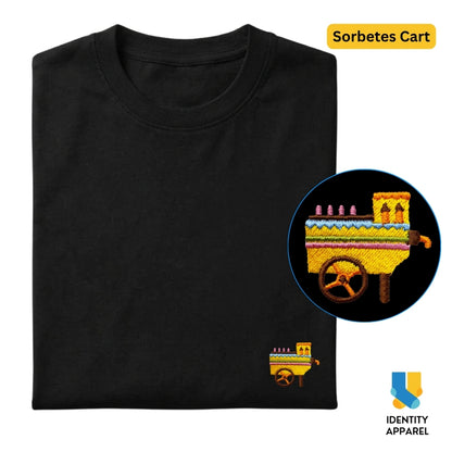 Sorbetes Cart Embroidered Premium Cotton T-Shirt | Barangay Basics Collection