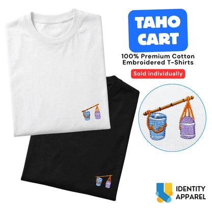 Taho Cart Embroidered Premium Cotton T-Shirt | Barangay Basics Collection