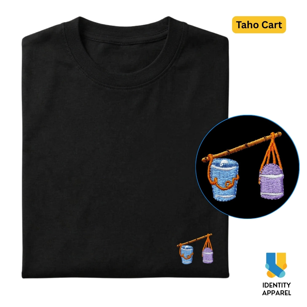 Taho Cart Embroidered Premium Cotton T-Shirt | Barangay Basics Collection
