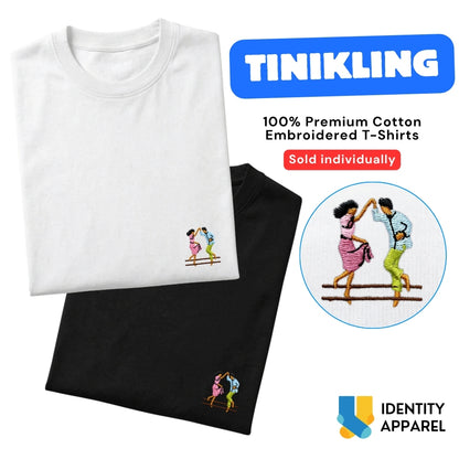 Tinikling Embroidered Premium Cotton T-Shirt | Barangay Basics Collection