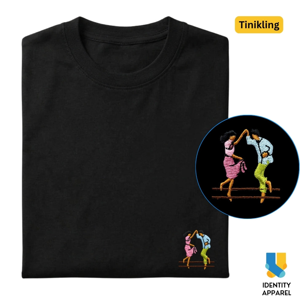 Tinikling Embroidered Premium Cotton T-Shirt | Barangay Basics Collection