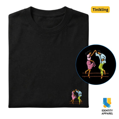 Tinikling Embroidered Premium Cotton T-Shirt | Barangay Basics Collection