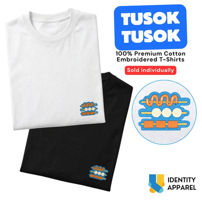 Tusok Tusok Embroidered Premium Cotton T-Shirt | Barangay Basics Collection