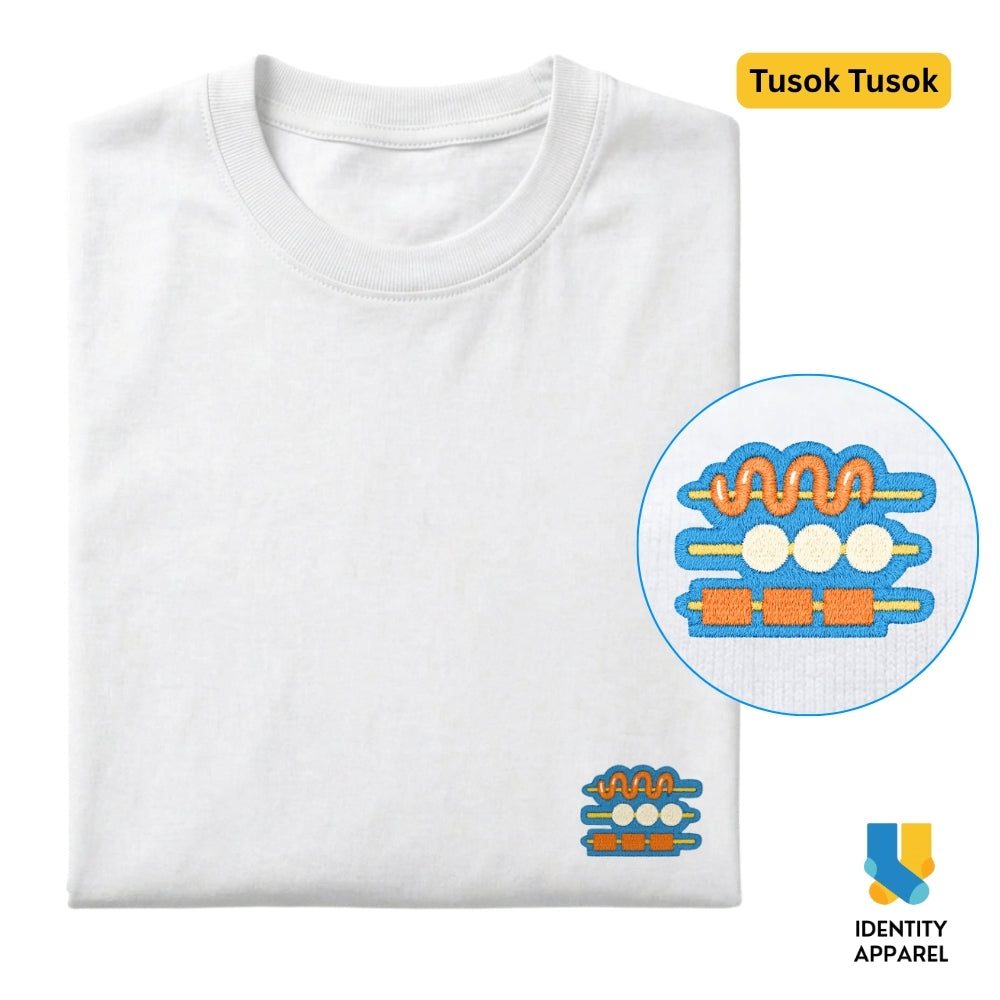Tusok Tusok Embroidered Premium Cotton T-Shirt | Barangay Basics Collection