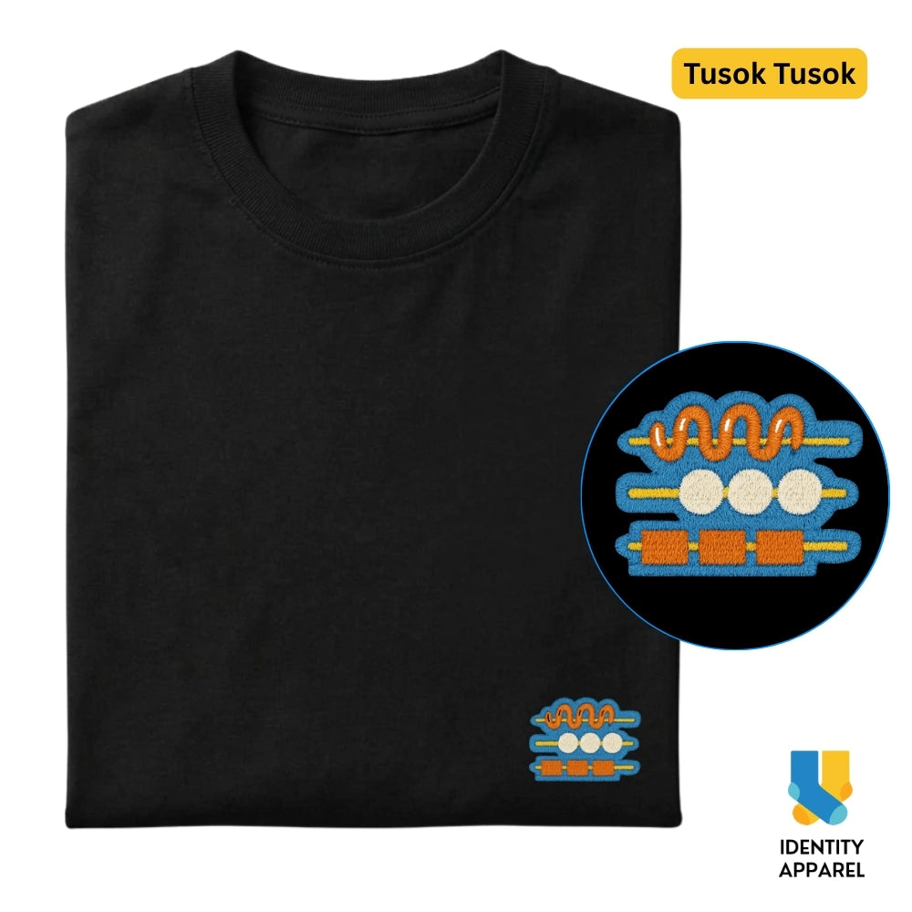 Tusok Tusok Embroidered Premium Cotton T-Shirt | Barangay Basics Collection