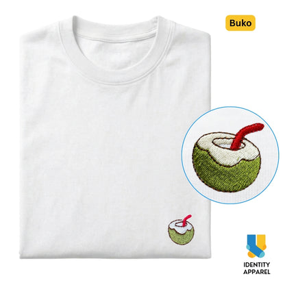 Buko Embroidered Premium Cotton T-Shirt | Barangay Basics Collection