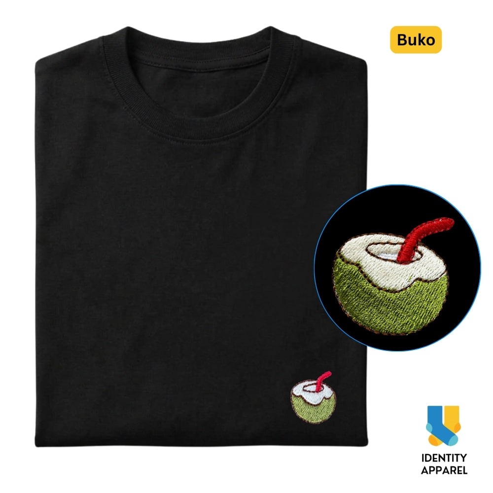 Buko Embroidered Premium Cotton T-Shirt | Barangay Basics Collection