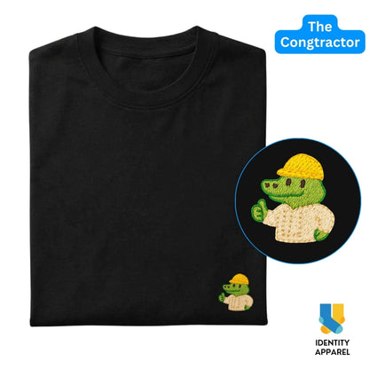 The Congtractor Embroidered Premium Cotton T-Shirt | Buwaya Collection