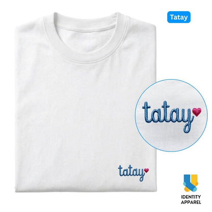 Tatay Embroidered Premium Cotton T-Shirt | Fathers Day Special