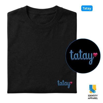 Tatay Embroidered Premium Cotton T-Shirt | Fathers Day Special