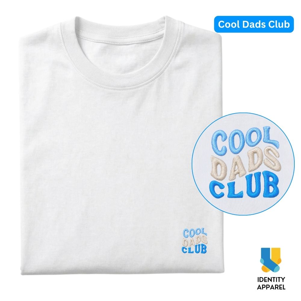 Cool Dads Club Embroidered Premium Cotton T-Shirt | Fathers Day Special