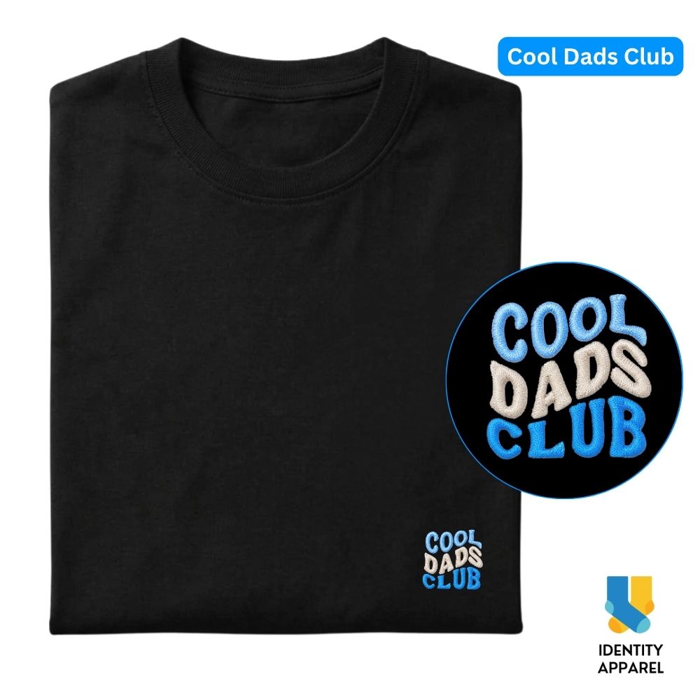 Cool Dads Club Embroidered Premium Cotton T-Shirt | Fathers Day Special