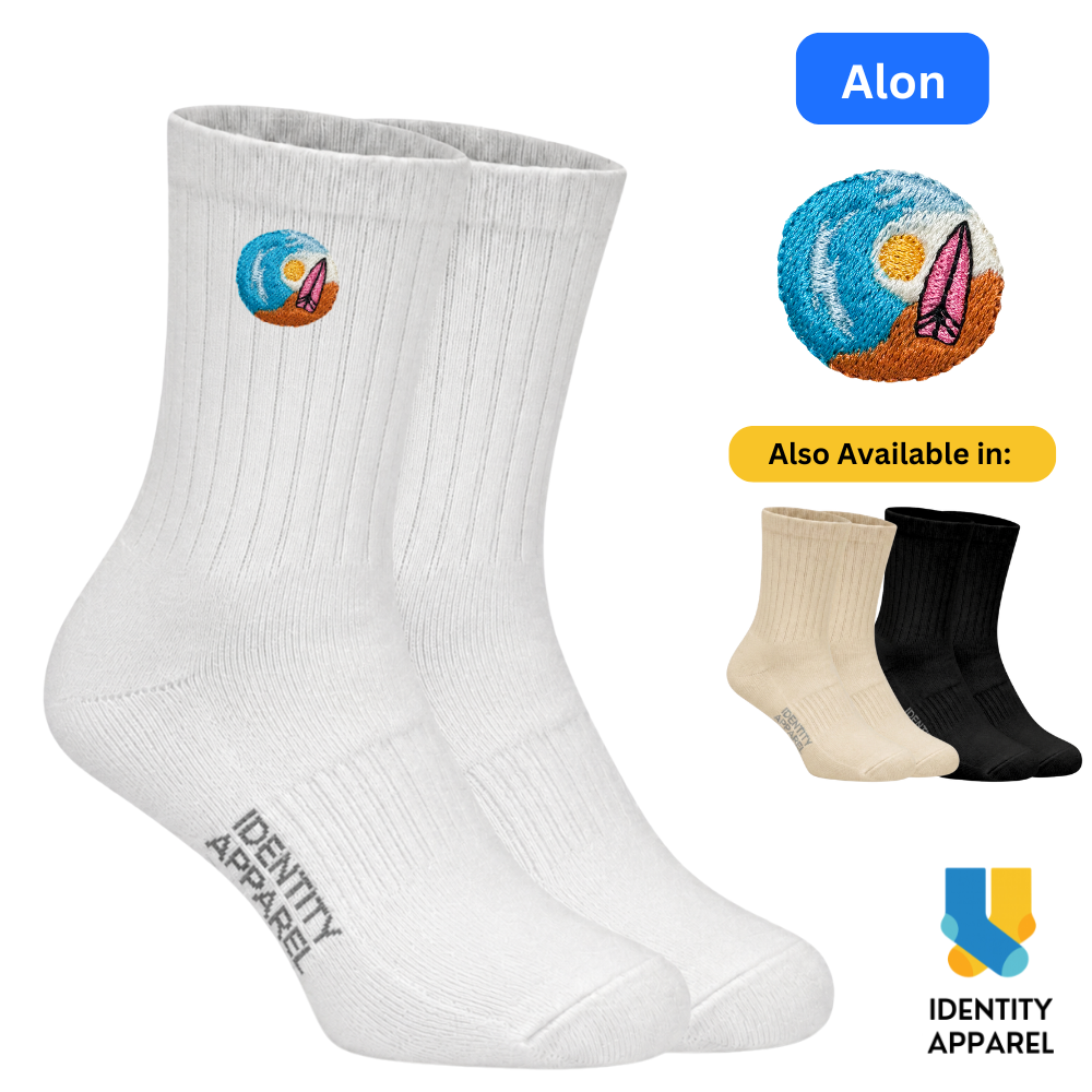 Alon Embroidered Cotton Socks | Medyas ng Bayan Collection