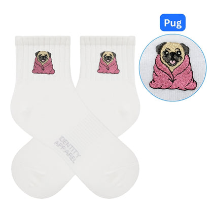 Puddle Patrol Collection Embroidered Premium Cotton Socks