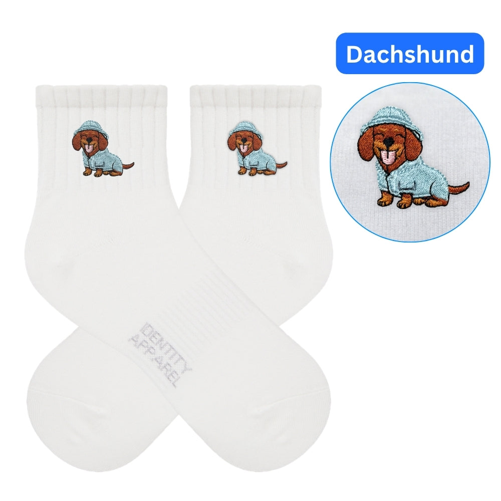 Puddle Patrol Collection Embroidered Premium Cotton Socks