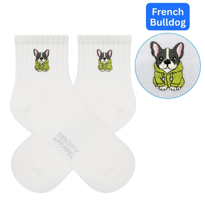 Puddle Patrol Collection Embroidered Premium Cotton Socks