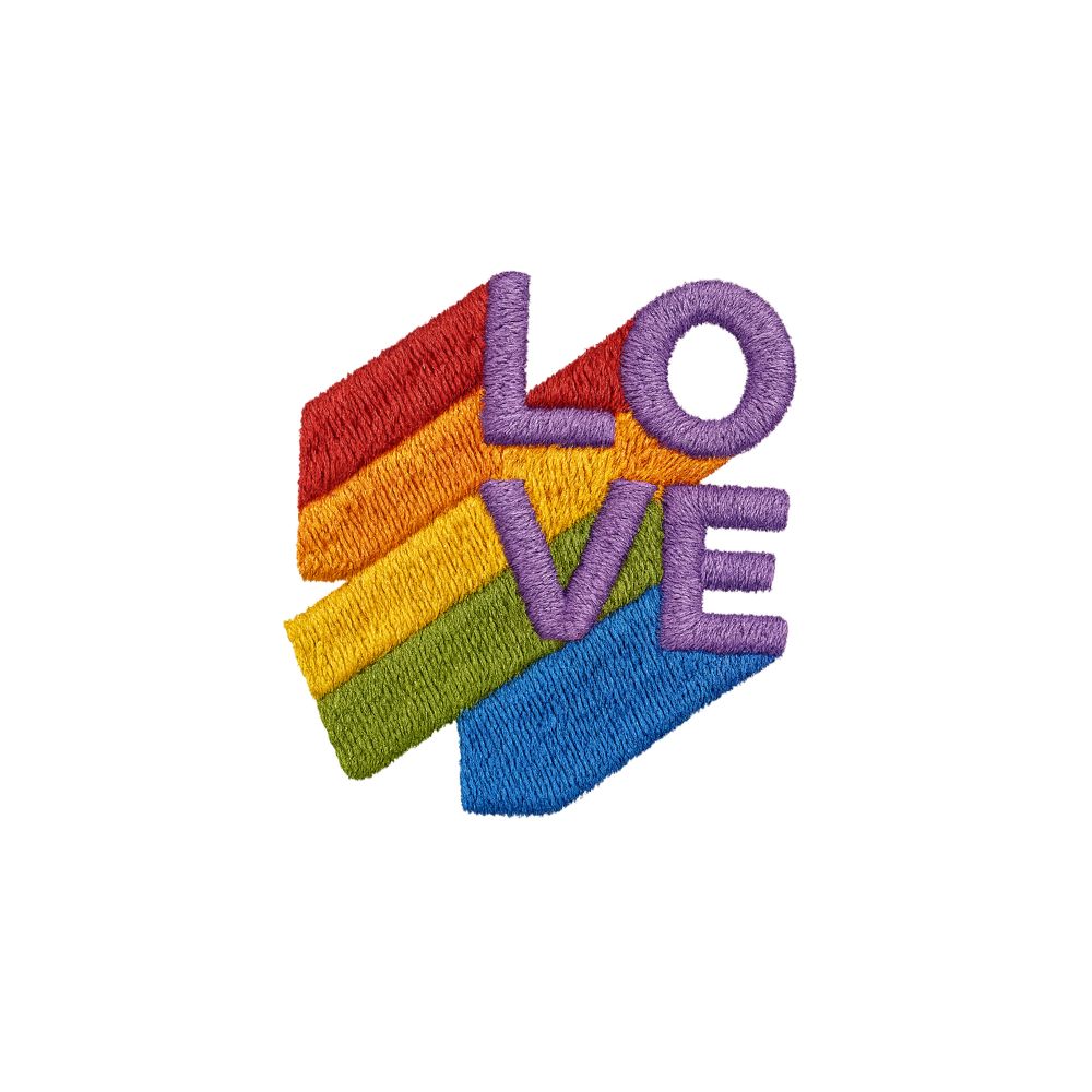 L.O.V.E. Embroidered Premium Cotton Socks | Pride Themed 'Love Wins Collection'