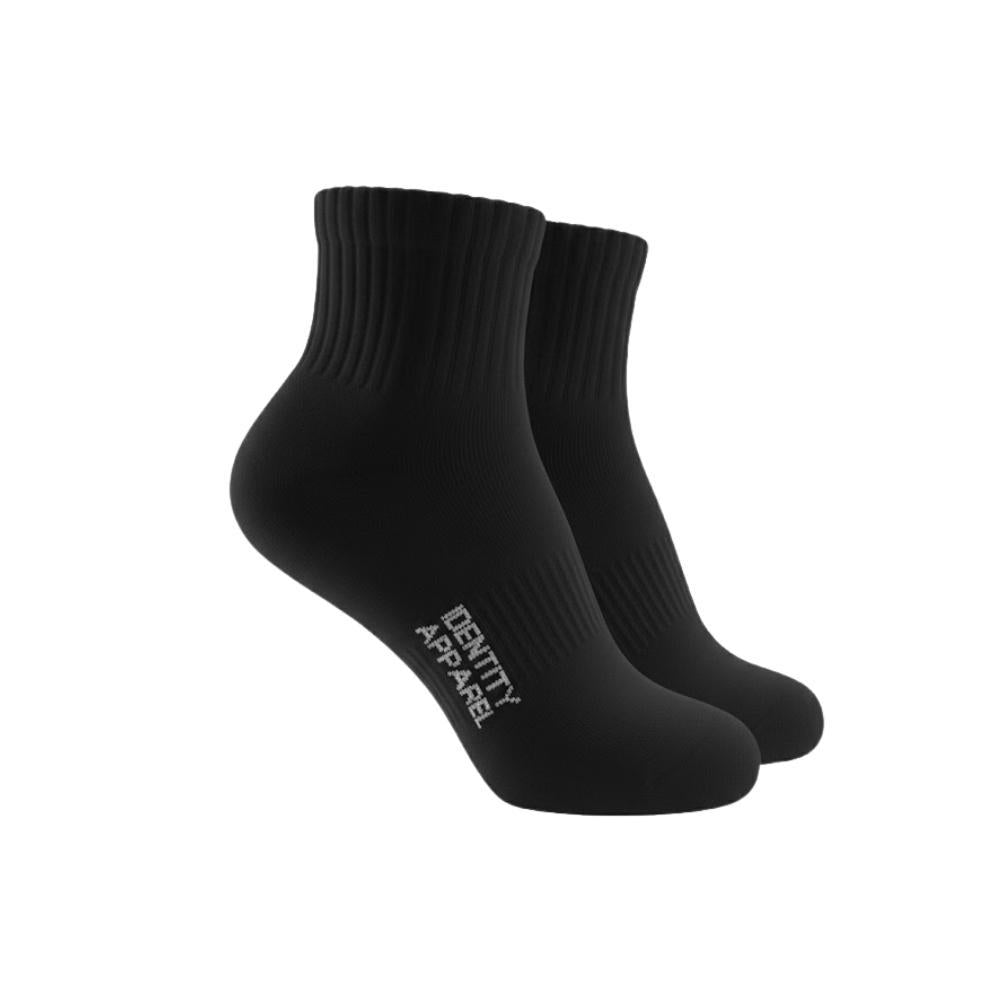 IDENTITY Apparel Basic Plain Low Cut Ankle Length Double Padded Towel Cotton Socks w/ Ribbed Leg and Foot Arch Support