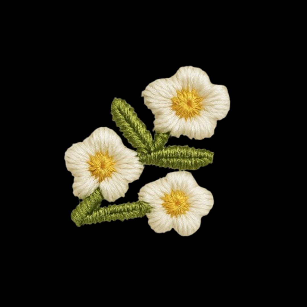 Sampaguita Embroidered Cotton Socks | Tropical Blooms Collection