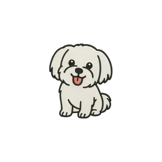 Maltese Embroidered Premium Cotton Socks | Pup Culture Collection