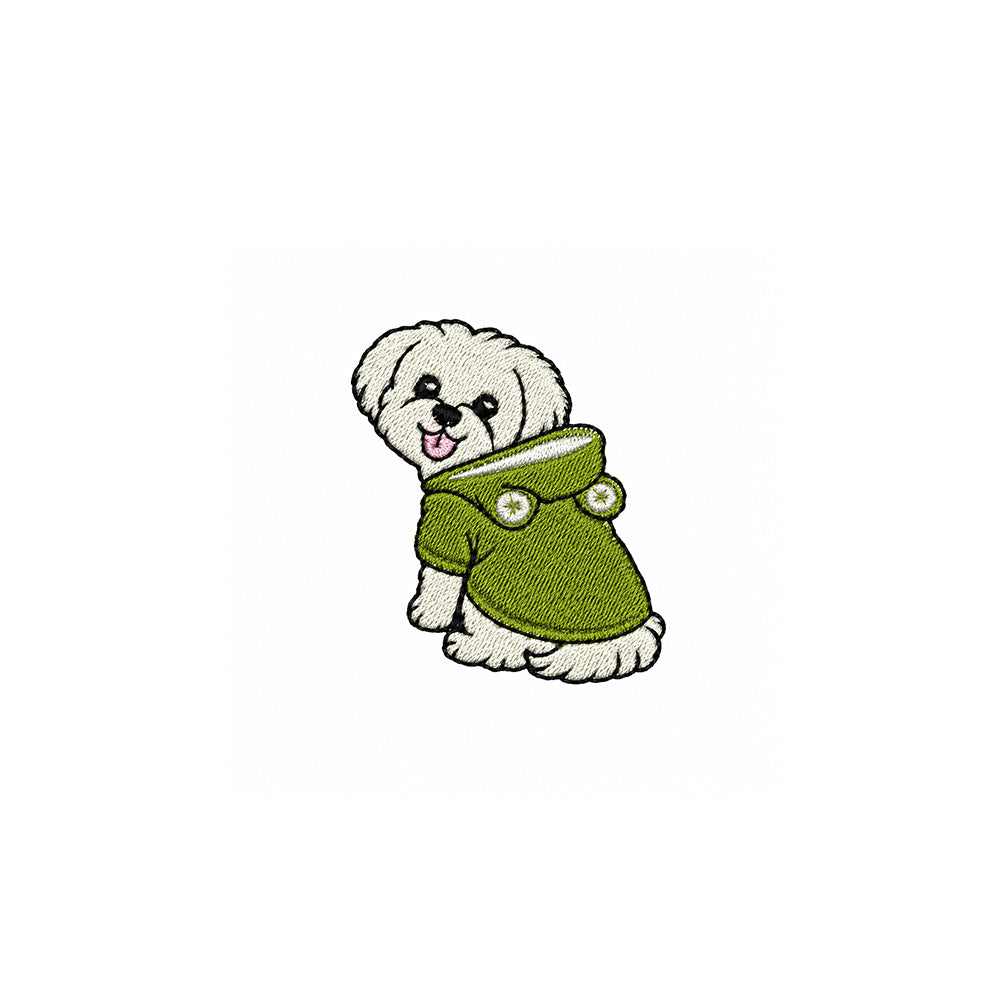 Maltese Embroidered Premium Cotton Unisex T-Shirt | Cozy Pup Collection IDENTITY Apparel